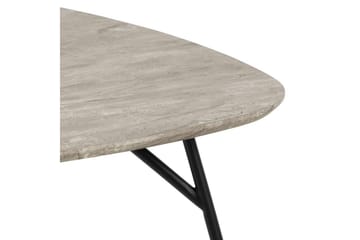 Arwina Kvadratiskt Soffbord 90 cm i Marmor med Metallben - Grå - Möbler - Bord & matgrupper - Soffbord
