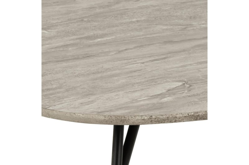 Arwina Kvadratiskt Soffbord 90 cm i Marmor med Metallben - Grå - Möbler - Bord & matgrupper - Soffbord