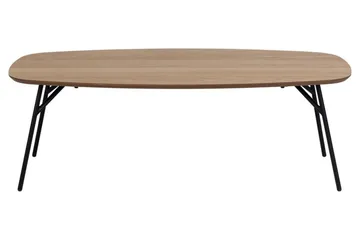 Arwina Ovalt Soffbord 120 cm med Organisk Bordsskiva i Ek - Brun - Möbler - Bord & matgrupper - Soffbord