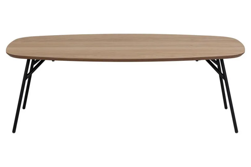 Arwina Ovalt Soffbord 120 cm med Organisk Bordsskiva i Ek - Brun - Möbler - Bord & matgrupper - Soffbord