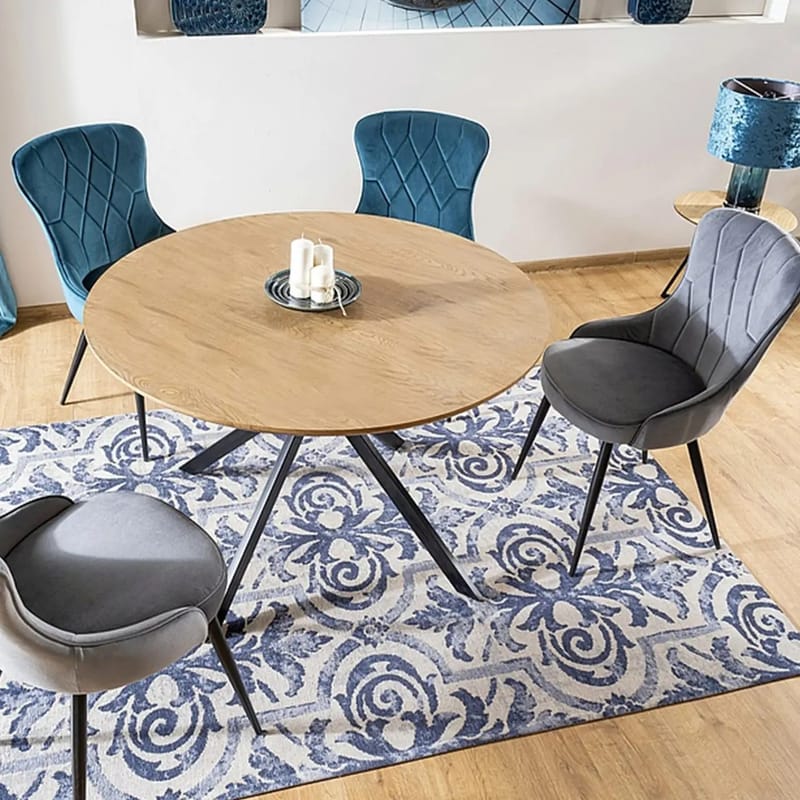 Aster matbord 120 cm - Ek/svart - Ek/svart - Möbler - Bord & matgrupper - Matbord & köksbord