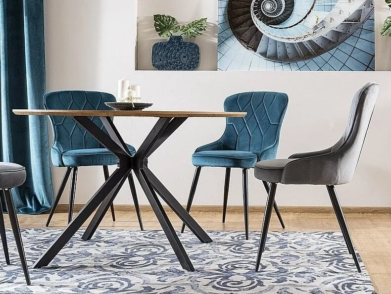 Aster matbord 120 cm - Ek/svart - Ek/svart - Möbler - Bord & matgrupper - Matbord & köksbord