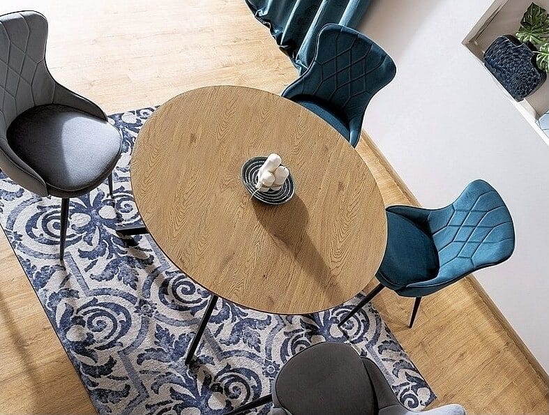 Aster matbord 120 cm - Ek/svart - Ek/svart - Möbler - Bord & matgrupper - Matbord & köksbord