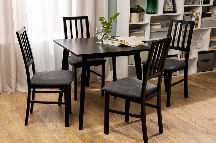 Asti matbord 80 x 80 cm - Svart - Svart - Möbler - Bord & matgrupper - Matbord & köksbord