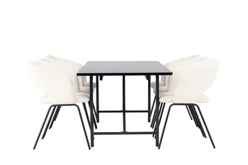 Astrid Matgrupp 200 cm Rektangulär med 6 Day stolar - Svart - Möbler - Bord & matgrupper - Matgrupper