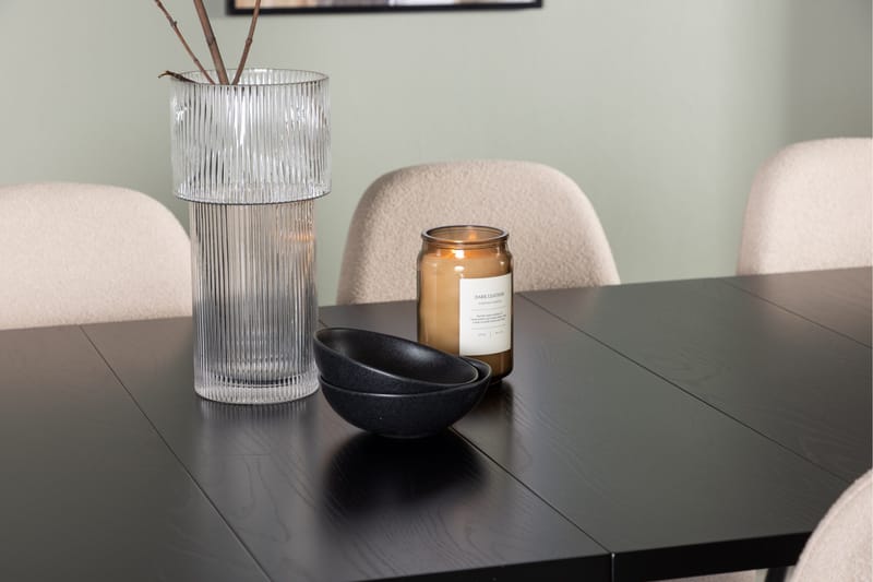 Astrid Matgrupp 200 cm Rektangulär med 6 Polar stolar - Beige - Möbler - Bord & matgrupper - Matgrupper