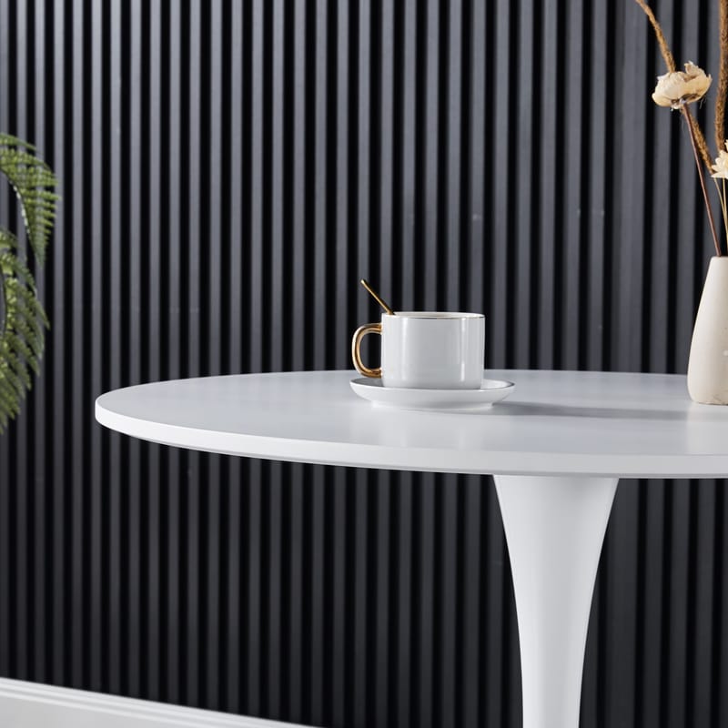 Astrid runt matbord Ø80 cm - Vit - Vit - Möbler - Bord & matgrupper - Matbord & köksbord