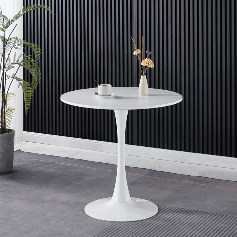 Astrid runt matbord Ø80 cm - Vit - Vit - Möbler - Bord & matgrupper - Matbord & köksbord