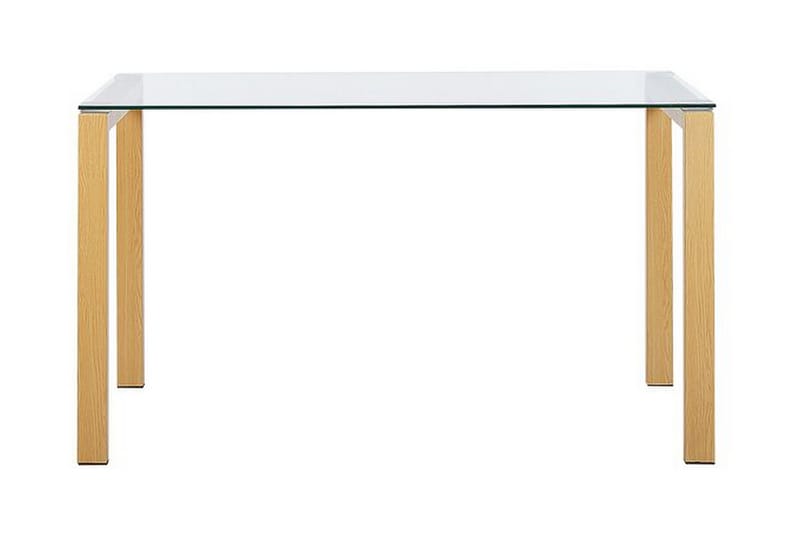 Atavir Matbord 130 cm - Glas/Ljusbrun - Matbord & köksbord