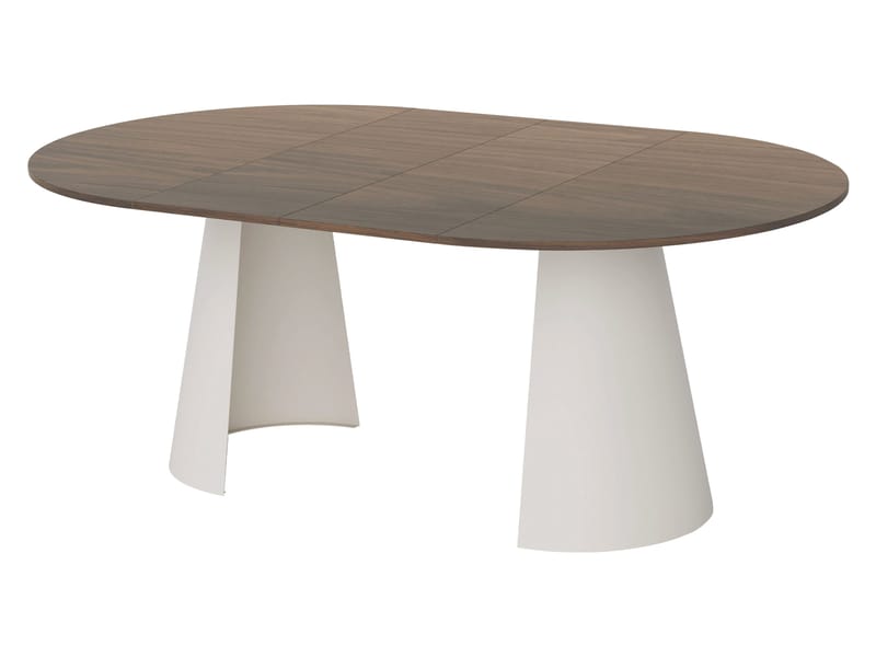 Aurion Matbord rund förlängningsbart 100-174 cm - beige - Möbler - Bord & matgrupper - Matbord & köksbord