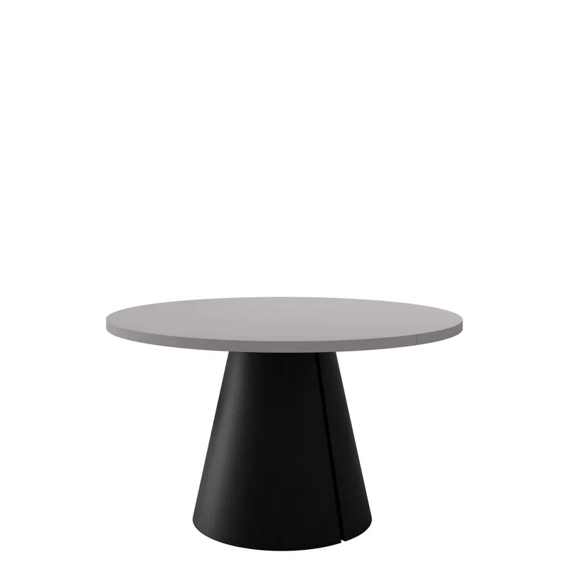 Aurion Matbord rund förlängningsbart 120-196 cm - svart, grå - Möbler - Bord & matgrupper - Matbord & köksbord