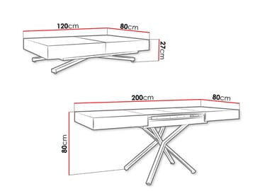 Avendi Soffbord 120 cm - Svart, brun - Möbler - Bord & matgrupper - Soffbord