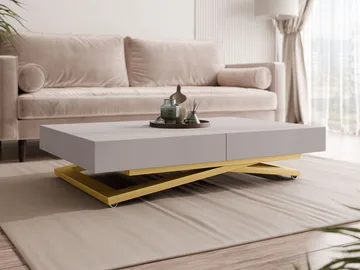 Avendi Soffbord förlängningsbart 200 cm - guld/beige - Möbler - Bord & matgrupper - Soffbord