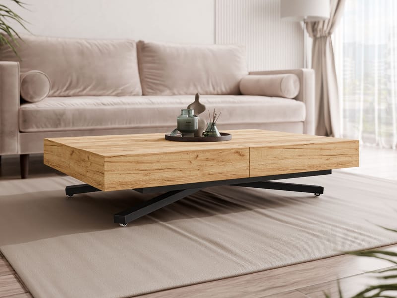 Avendi Soffbord förlängningsbart 200 cm - svart, natur - Möbler - Bord & matgrupper - Soffbord