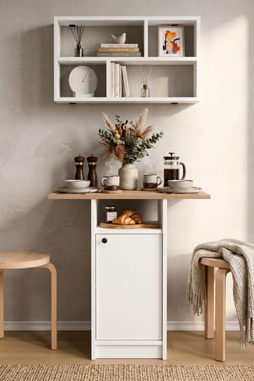 Avero Matbord- 72x73,8x44,5 cm - Vit och ek - Möbler - Bord & matgrupper - Matbord & köksbord