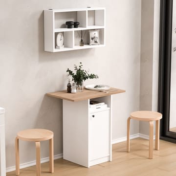 Avero Matbord- 72x73,8x44,5 cm - Vit och ek - Möbler - Bord & matgrupper - Matbord & köksbord