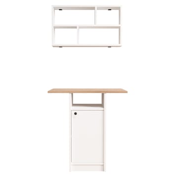 Avero Matbord- 72x73,8x44,5 cm - Vit och ek - Möbler - Bord & matgrupper - Matbord & köksbord