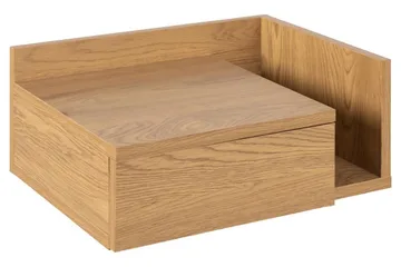 Abusala Vägghängt Sängbord & Nattduksbord 32 cm i Trä med Låda - Brun - Möbler - Bord & matgrupper - Avlastningsbord - Sängbord & nattduksbord