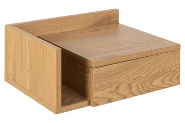 Abusala Vägghängt Sängbord & Nattduksbord 32 cm i Trä med Låda - Brun - Möbler - Bord & matgrupper - Avlastningsbord - Sängbord & nattduksbord