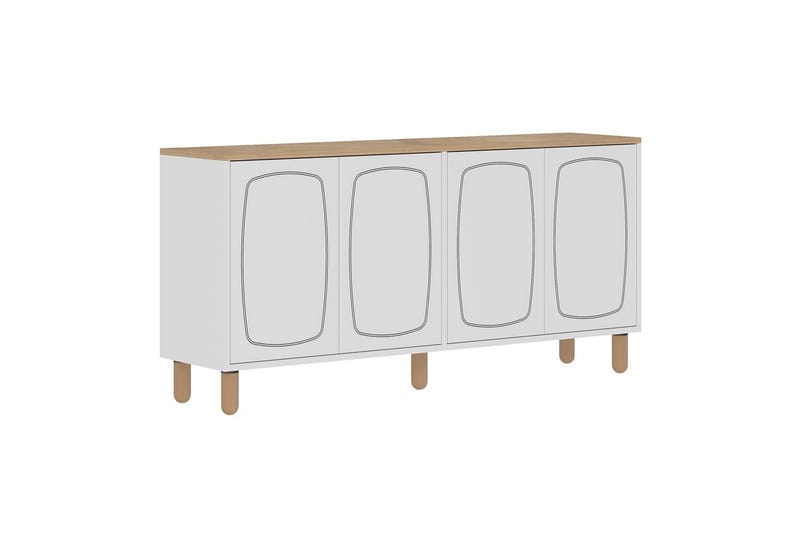 Adrin Konsollbord 150 cm - Ek/Vit - Möbler - Bord & matgrupper - Avlastningsbord - Hallbord