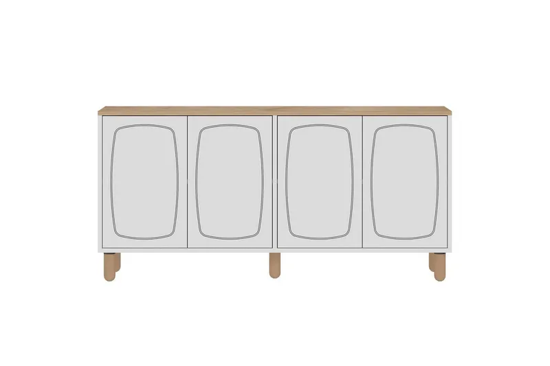 Adrin Konsollbord 150 cm, Ek/Vit