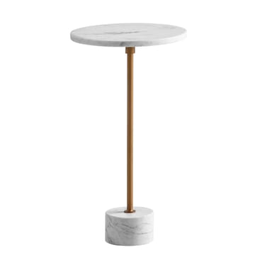 Aelros Sidobord 30 cm - vit marmor med grå ådring och guld - Möbler - Bord & matgrupper - Avlastningsbord - Konsolbord & sidobord