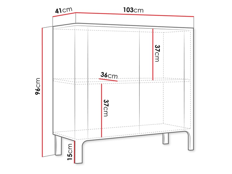 Aggarwal Skänk 103 cm - Förvaring - Skåp - Förvaringsskåp