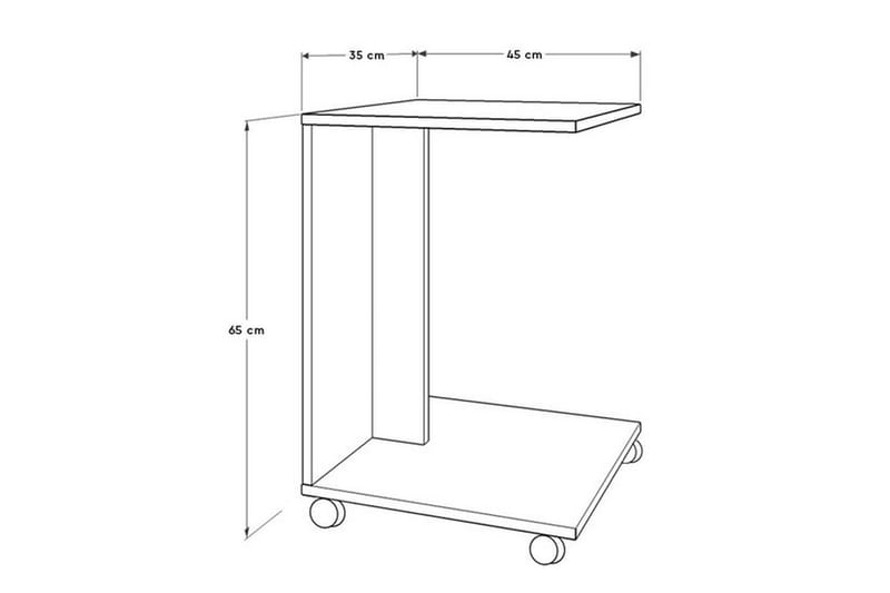 Ajit Sidobord 35x65 cm Brun - Hanah Home - Lampbord - Brickbord & småbord