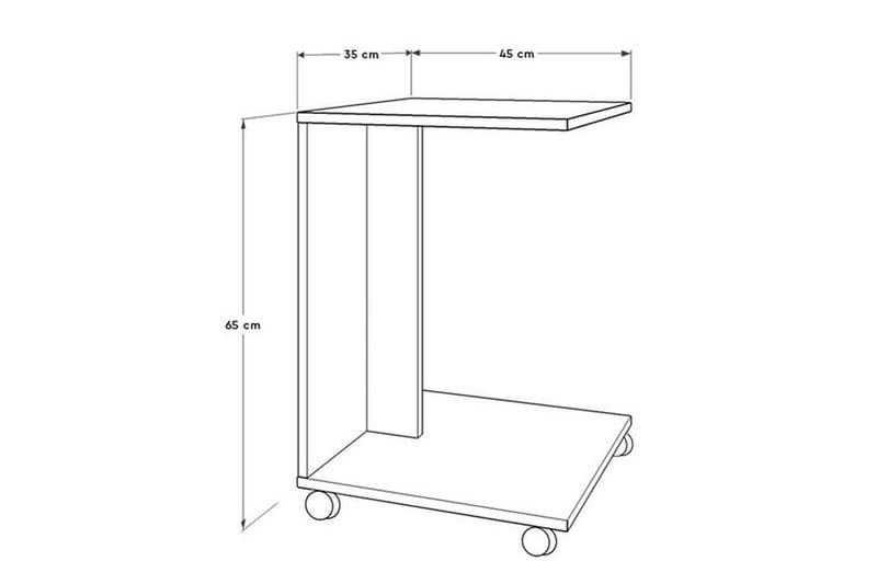 Ajit Sidobord 35x65 cm Brun - Hanah Home - Möbler - Bord & matgrupper - Avlastningsbord - Lampbord