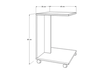 Ajit Sidobord 35x65 cm Brun - Hanah Home - Möbler - Bord & matgrupper - Avlastningsbord - Lampbord