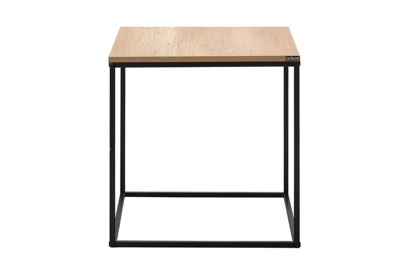 Ajmit Sidobord 50x52 cm Brun/Svart - Hanah Home - Möbler - Bord & matgrupper - Avlastningsbord - Lampbord