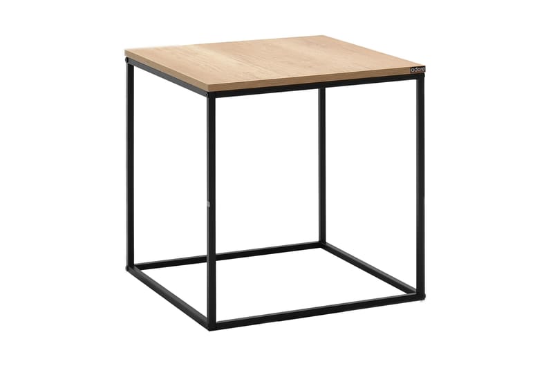 Ajmit Sidobord 50x52 cm Brun/Svart - Hanah Home - Möbler - Bord & matgrupper - Avlastningsbord - Lampbord