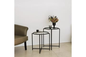Akeno Sidobord 60x50 cm Svart - Hanah Home - Möbler - Bord & matgrupper - Avlastningsbord - Lampbord