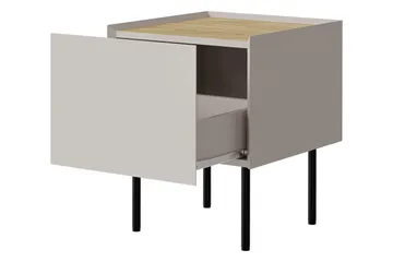 Akie Sängbord 40 cm - Beige - Möbler - Bord & matgrupper - Avlastningsbord - Sängbord & nattduksbord