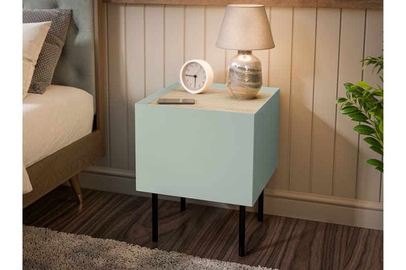 Akie Sängbord 40 cm - Grön - Möbler - Bord & matgrupper - Avlastningsbord - Sängbord & nattduksbord