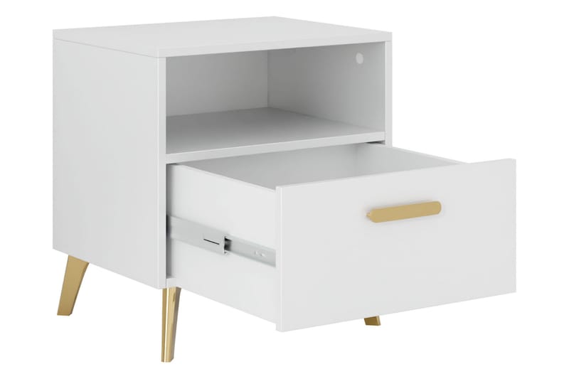 Akihiko Sängbord 40 cm - Cashmere - Möbler - Bord & matgrupper - Avlastningsbord - Sängbord & nattduksbord