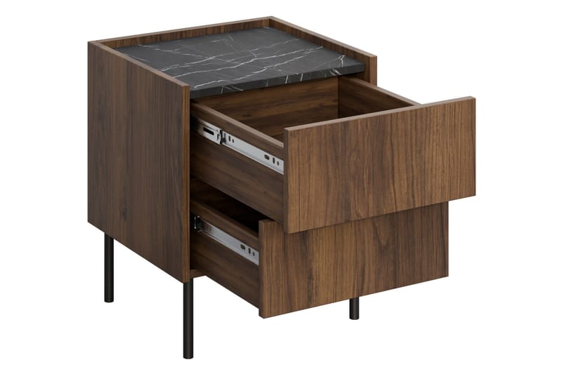 Akihito Sängbord 40 cm - Brun - Möbler - Bord & matgrupper - Avlastningsbord - Sängbord & nattduksbord