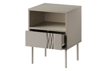 Akiko Sängbord 44 cm - Beige - Möbler - Bord & matgrupper - Avlastningsbord - Sängbord & nattduksbord