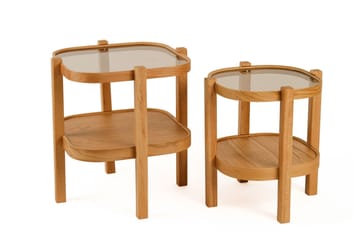 Alaswa Satsbord (2 delar) 50x60x50 cm - Ek - Möbler - Bord & matgrupper - Avlastningsbord - Satsbord