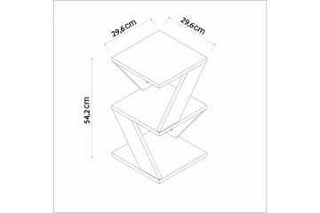 Albeni Sidobord 29,6 cm - Svart/Natur - Möbler - Bord & matgrupper - Avlastningsbord - Lampbord