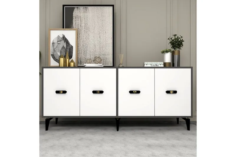 Algeria Konsollbord 180 cm - Antracit/Vit - Möbler - Bord & matgrupper - Avlastningsbord - Hallbord