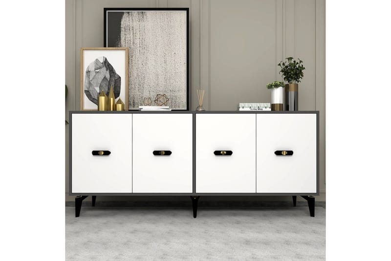 Algeria Konsollbord 180 cm - Antracit/Vit - Möbler - Bord & matgrupper - Avlastningsbord - Hallbord