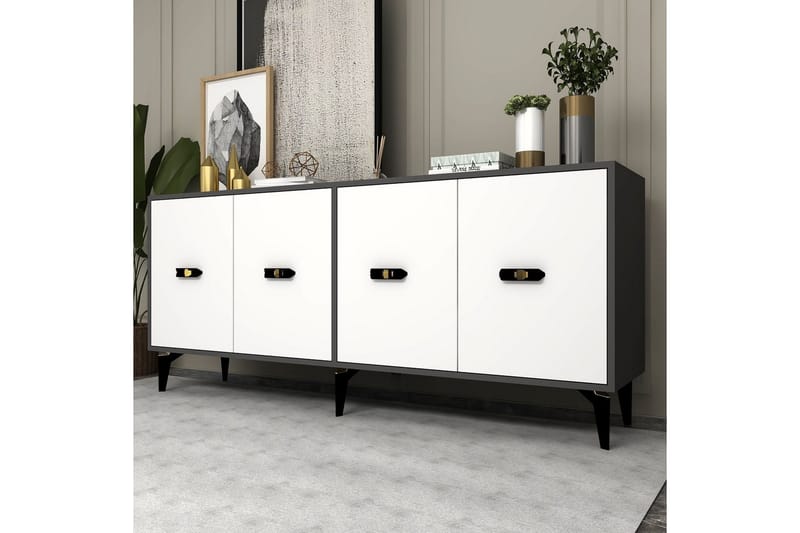 Algeria Konsollbord 180 cm - Antracit/Vit - Möbler - Bord & matgrupper - Avlastningsbord - Hallbord