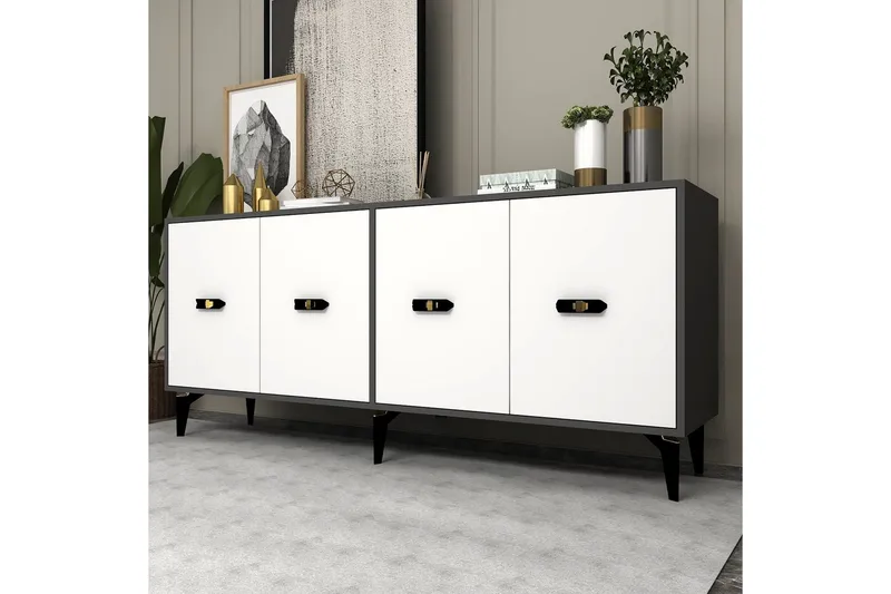 Algeria Konsollbord 180 cm - Antracit/Vit - Möbler - Bord & matgrupper - Avlastningsbord - Hallbord