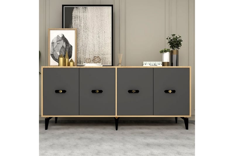 Algeria Konsollbord 180 cm - Ek/Antracit - Möbler - Bord & matgrupper - Avlastningsbord - Hallbord