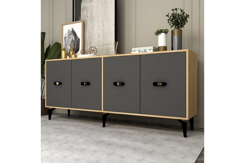 Algeria Konsollbord 180 cm - Ek/Antracit - Möbler - Bord & matgrupper - Avlastningsbord - Hallbord