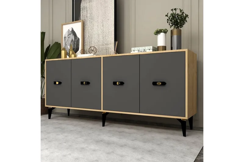 Algeria Konsollbord 180 cm - Ek/Antracit - Möbler - Bord & matgrupper - Avlastningsbord - Hallbord