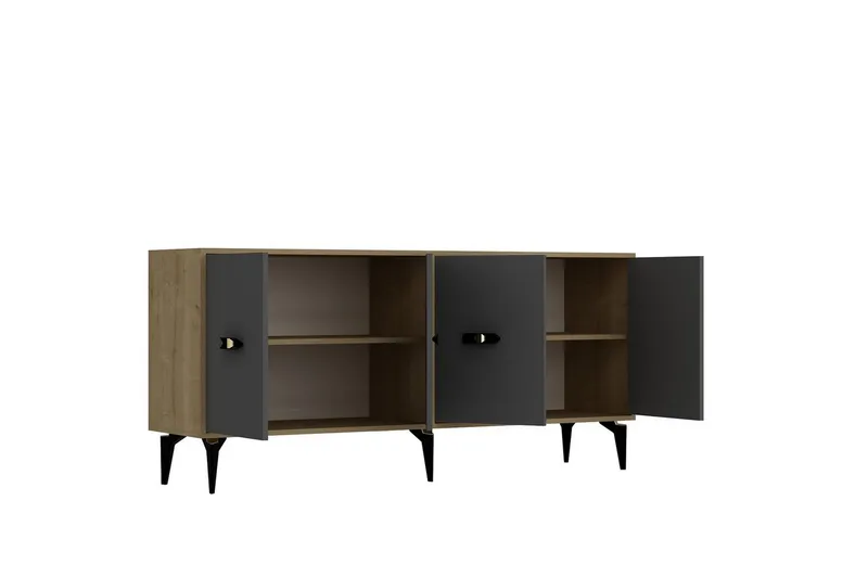 Algeria Konsollbord 180 cm - Ek/Antracit - Möbler - Bord & matgrupper - Avlastningsbord - Hallbord