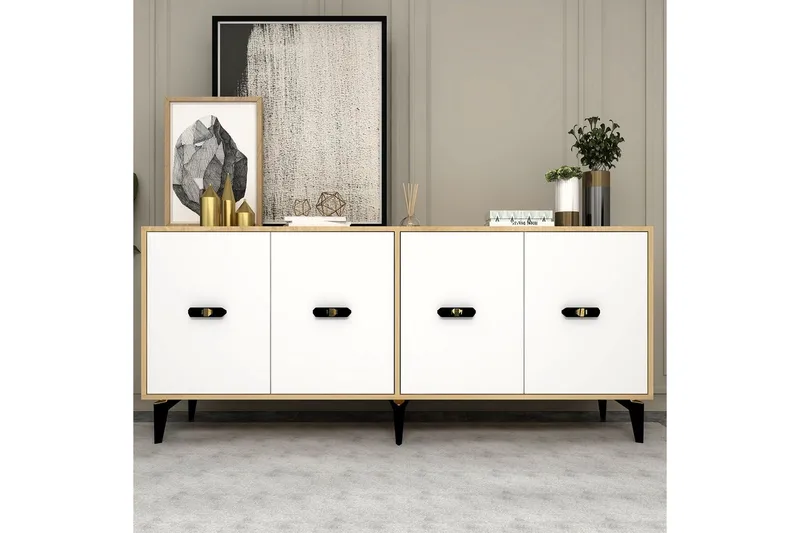 Algeria Konsollbord 180 cm - Ek/Vit - Möbler - Bord & matgrupper - Avlastningsbord - Hallbord