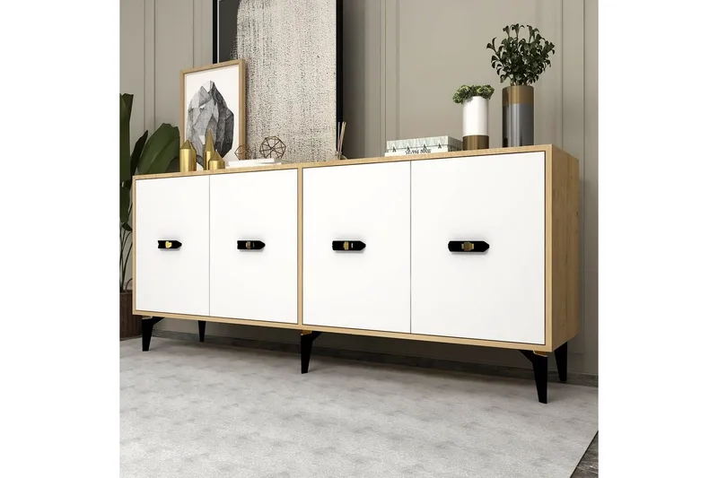 Algeria Konsollbord 180 cm - Ek/Vit - Möbler - Bord & matgrupper - Avlastningsbord - Hallbord